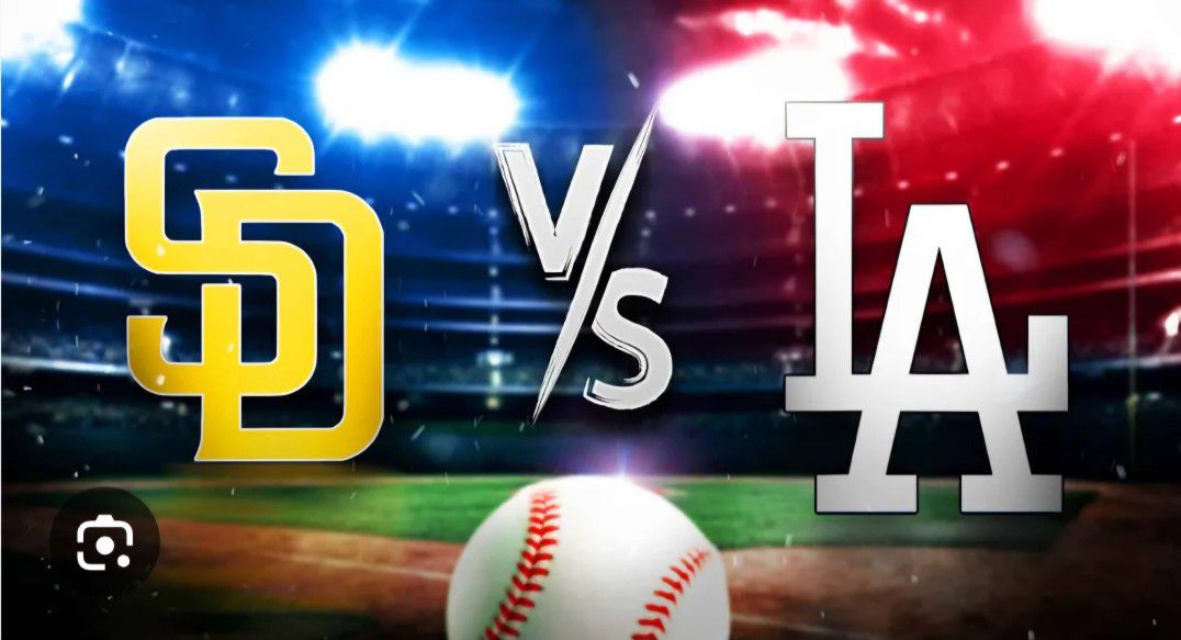 4 PADRES VS DODGERS TICKETS