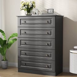 Black Dresser assembled
