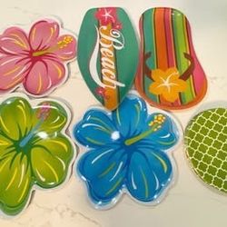 ********HAWAIIAIN THEMED SERVING TRAYS*********