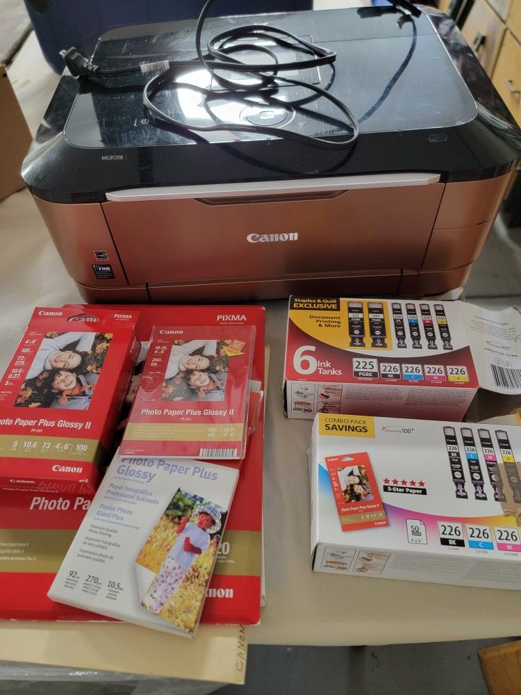 FREE Canon Jet Printer With Paper And Ink