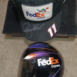 Denny Hamlin Autograph on Hat Only