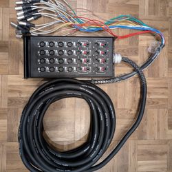 Seismic 50' Snake Cable 16 Input 8 Output XRL & 1/4" TRS