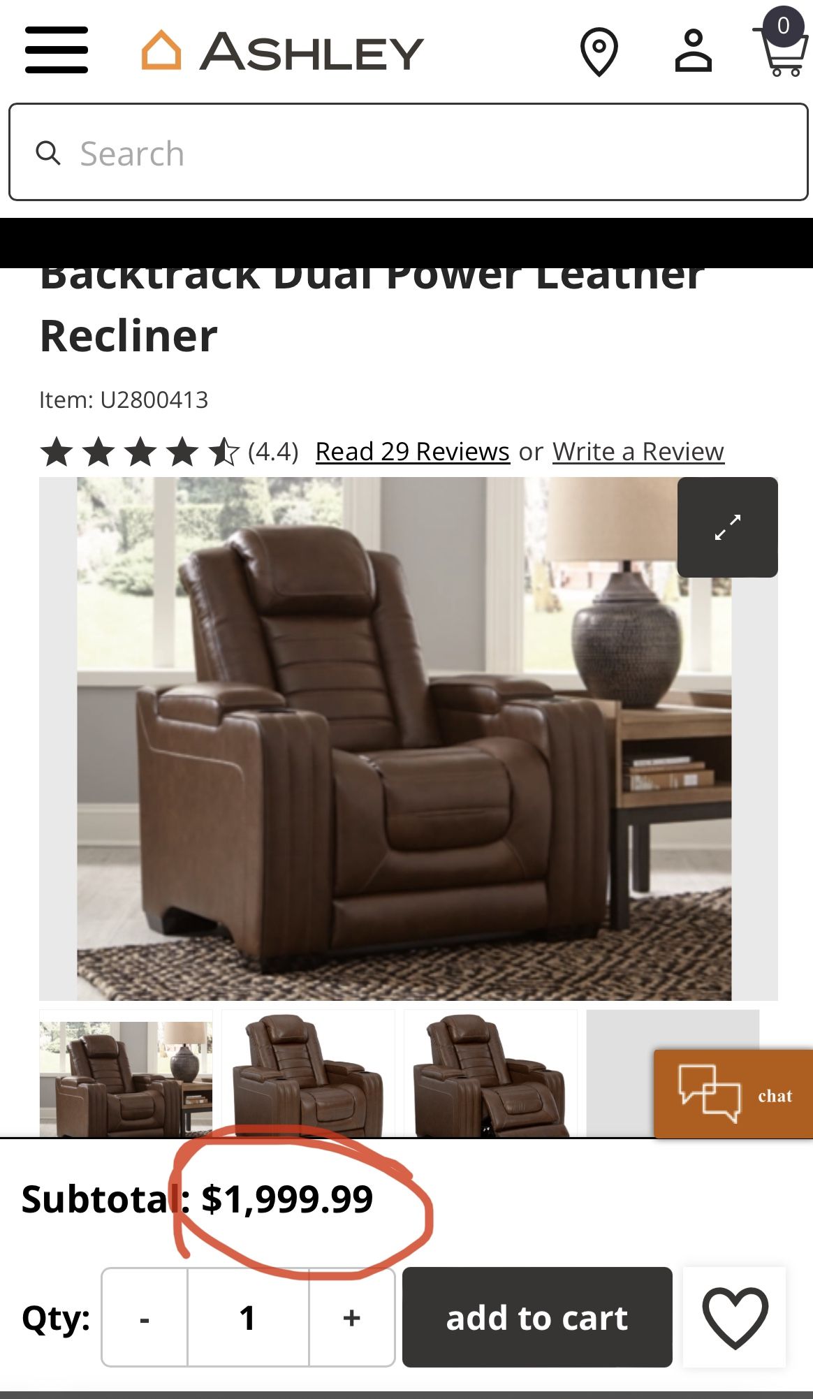 Gorgeous Power Recliner Chair, Massage, A Rare Find