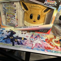 Pokemon Prismatic Evolutions Accessory Pouch Kit