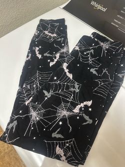 New size 8-10 girls Halloween spider pants