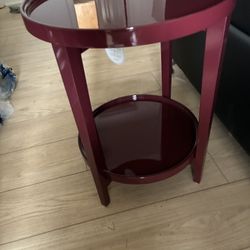 Dark Red Accent Table From Target 