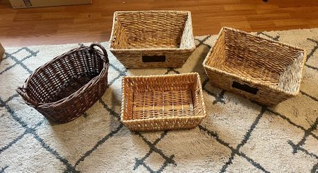4 Wicker Baskets