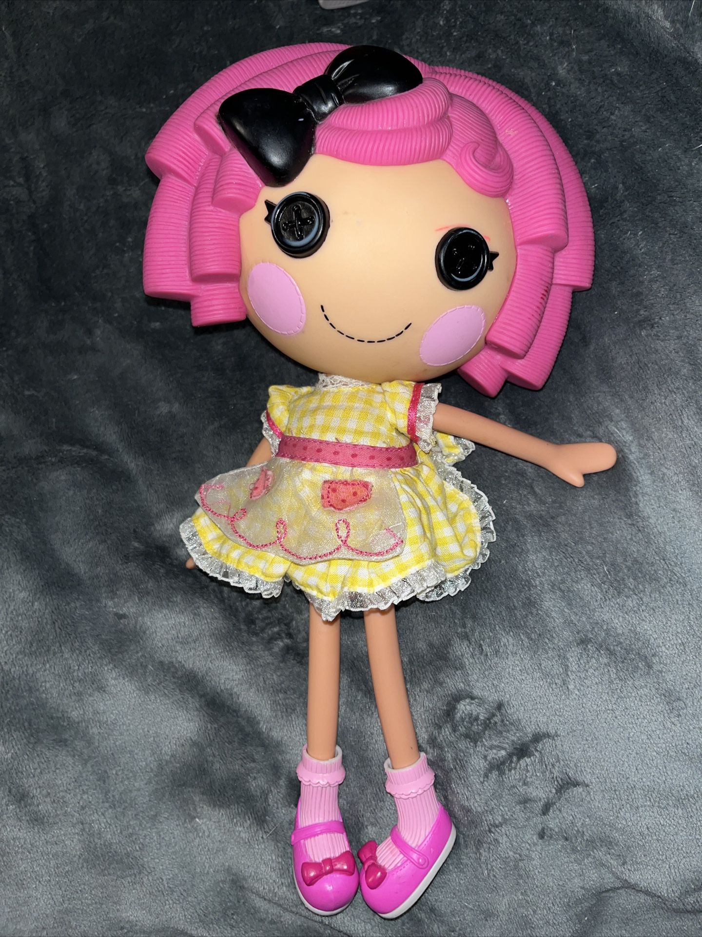 Lalaloopsy Bitty Buttons Crumbs Sugar Cookie 12" Full Size Doll Pink Hair 2009