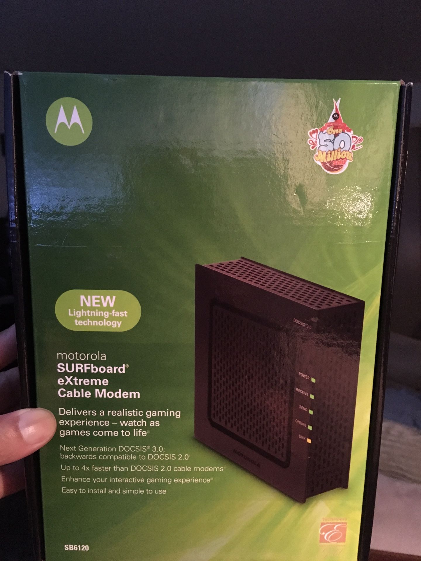 Motorola modem Docsis 3.0 and gigabit switch Netgear