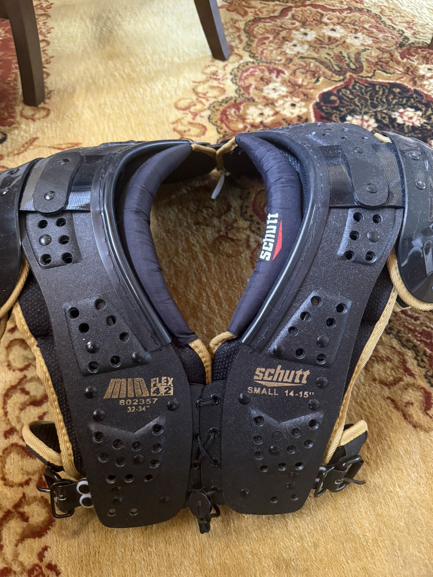 Football Pads Size Small