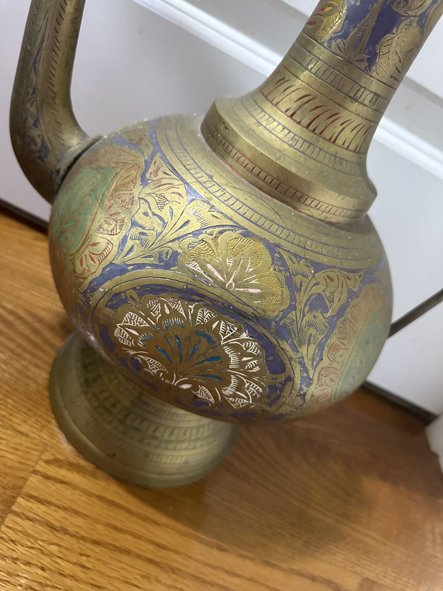 Antique Arabic Middle Eastern Dallah .