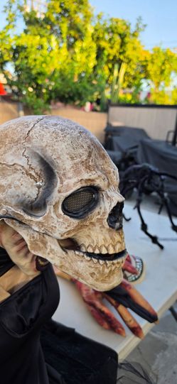 Moving-Jaw Skull Mask