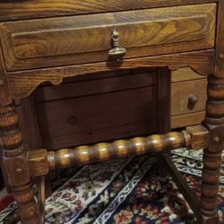 Feudal OAK Jamestown Lounge 1940's Nightstand(one Drawer)