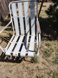 3 Very Old Rusty Lawn Chairs