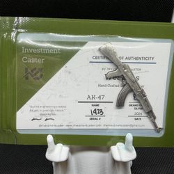 Mini .999 Silver Ak Collectible – Investment Caster Hand Cast 