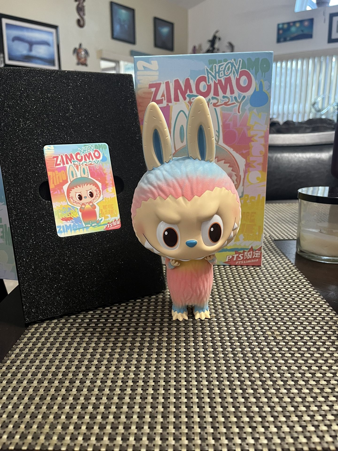 Labubu- Zimomo Neon Fuzzy(100% Authentic)