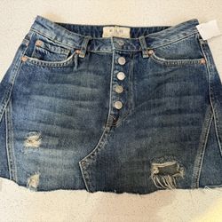 Free People size M Jean Skirt. 