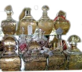 Collection of French Antique Perfume Bottles 8-piece perfume set