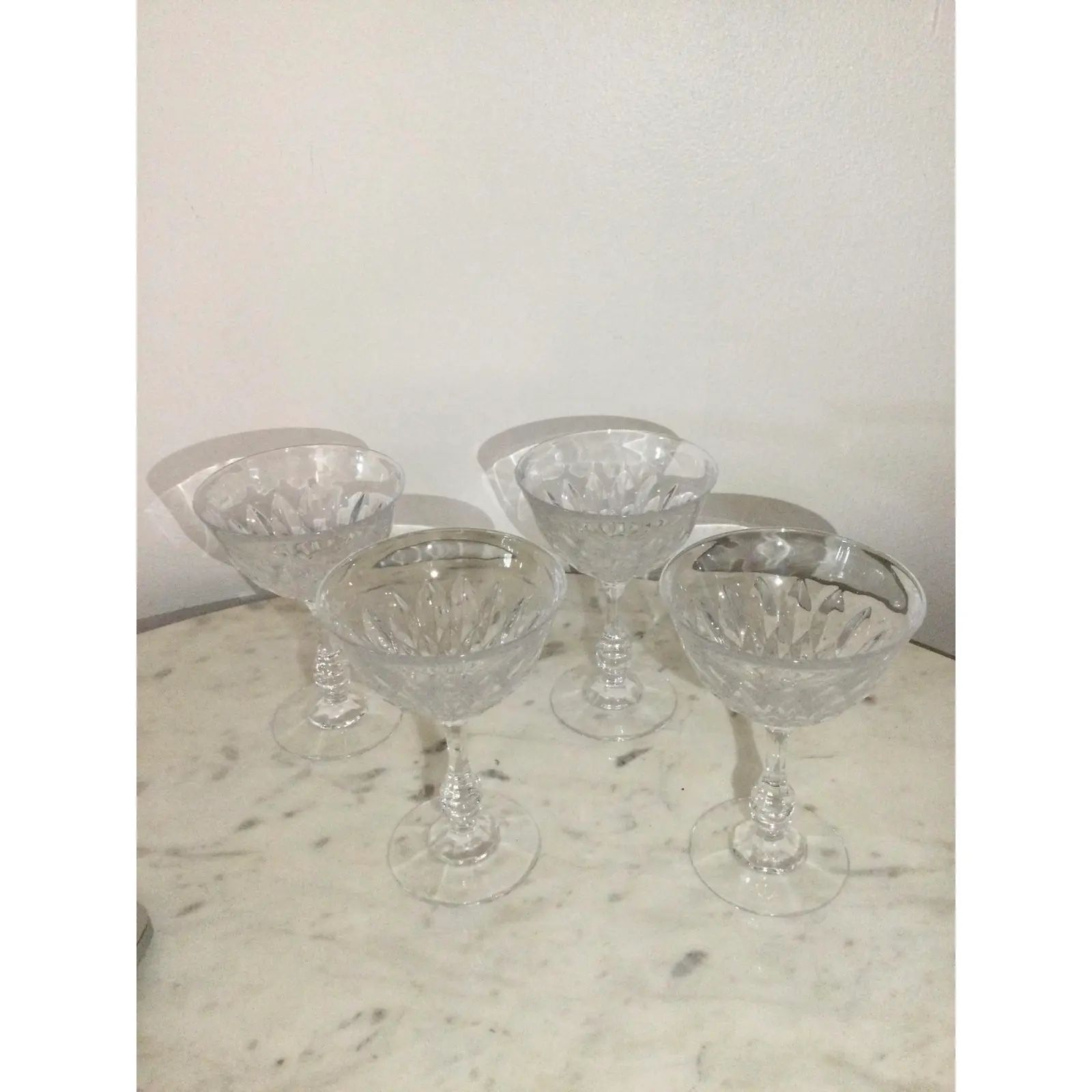 Vintage Kimberly Dessert/Champagnes Fostoria Glasses- Set of 4