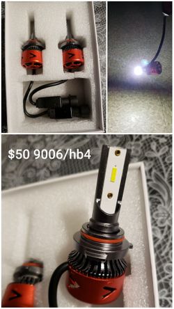 9006 led bulbs 6000k white brand new!