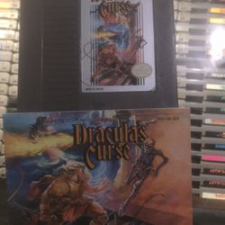NES Castlevania Draculas Curse W/manual!!