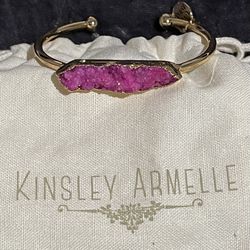 Genuine Quartz Cuff Bracelet 