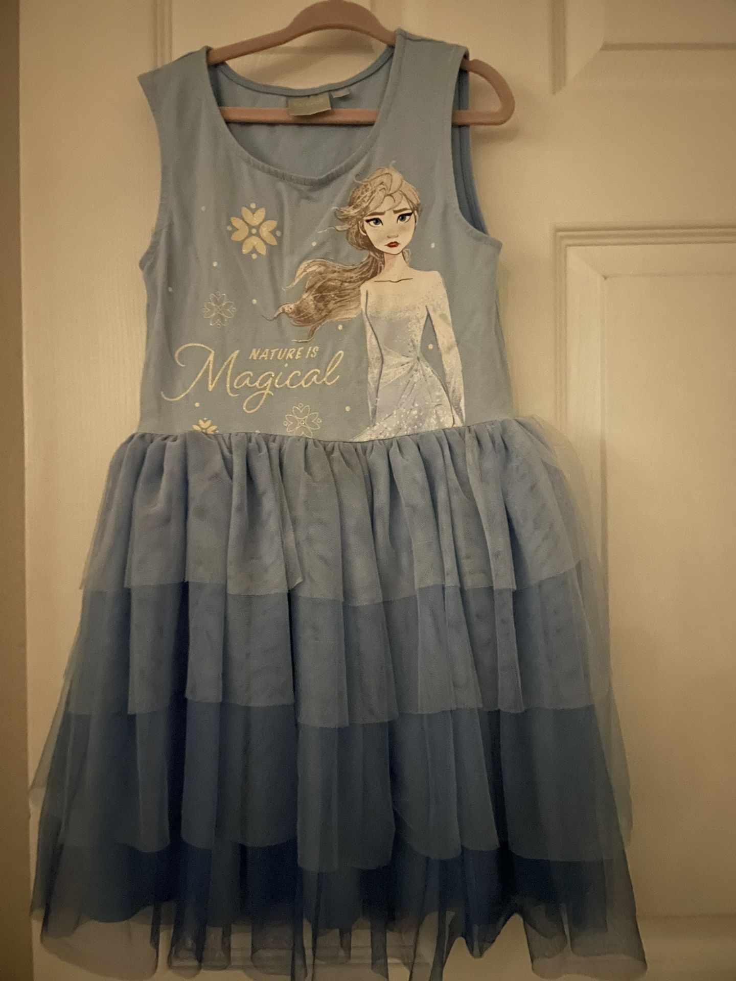 Girls Frozen Elsa Dress Size 7/8