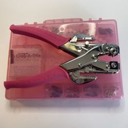 NEW WeR Crop-A-Dile Eyelet Hole Punch Setter Tool Kit