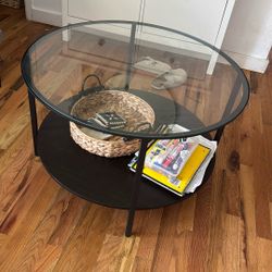 Glass Top Coffee Table 