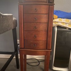 Jewelry Armoire /wood Cabinet