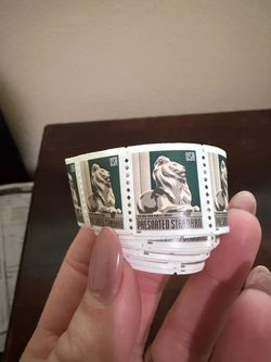 USA New York Public Library Lion Roll Of Stamps Presorted Standard Vintage 2003
