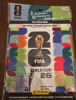 Panini FIFA World Cup 2026 Album plus 5 packages stickers