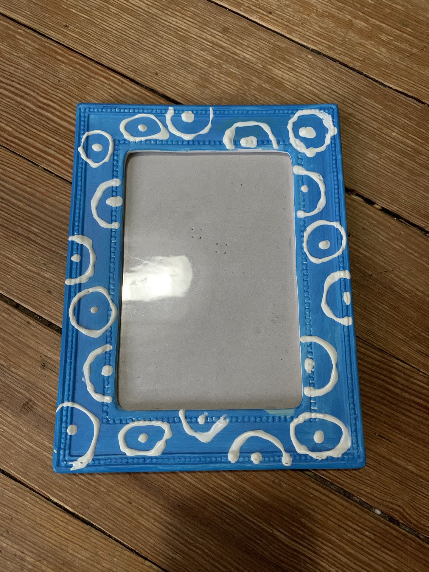 Small Blue / White Picture Frame