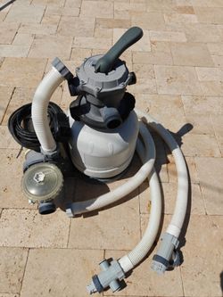 Intex 2100 GPH Sand Filter Pool Pump – $125