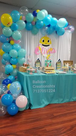 Baby Shark balloons ,balloon garland ,