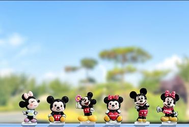 NEW 6pcs Mickey & Minnie Figurines desk car decoration
