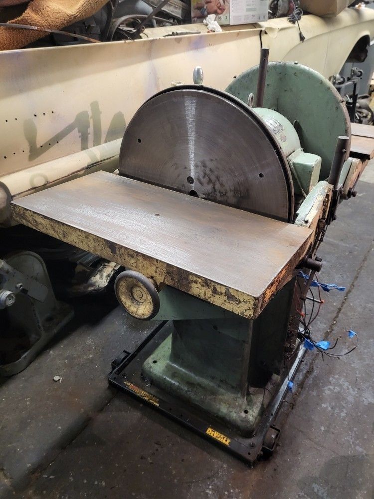 20" Disc Sander Grinder Oliver Double Sided Pedestal Type Model 382