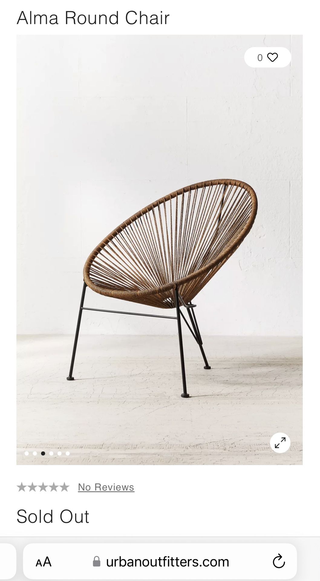 Lounge chair Acapulco West Elm