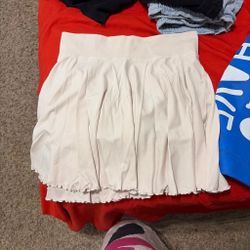 White Skort