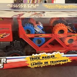 Monster trucks w/Truck Hauler 