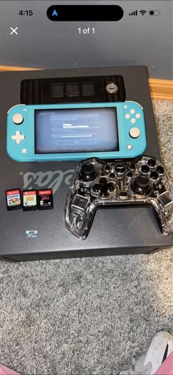 Nintendo switch lite, controller, games