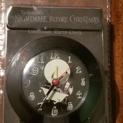 New Rare The Nightmare Before Christmas Alarm Clock