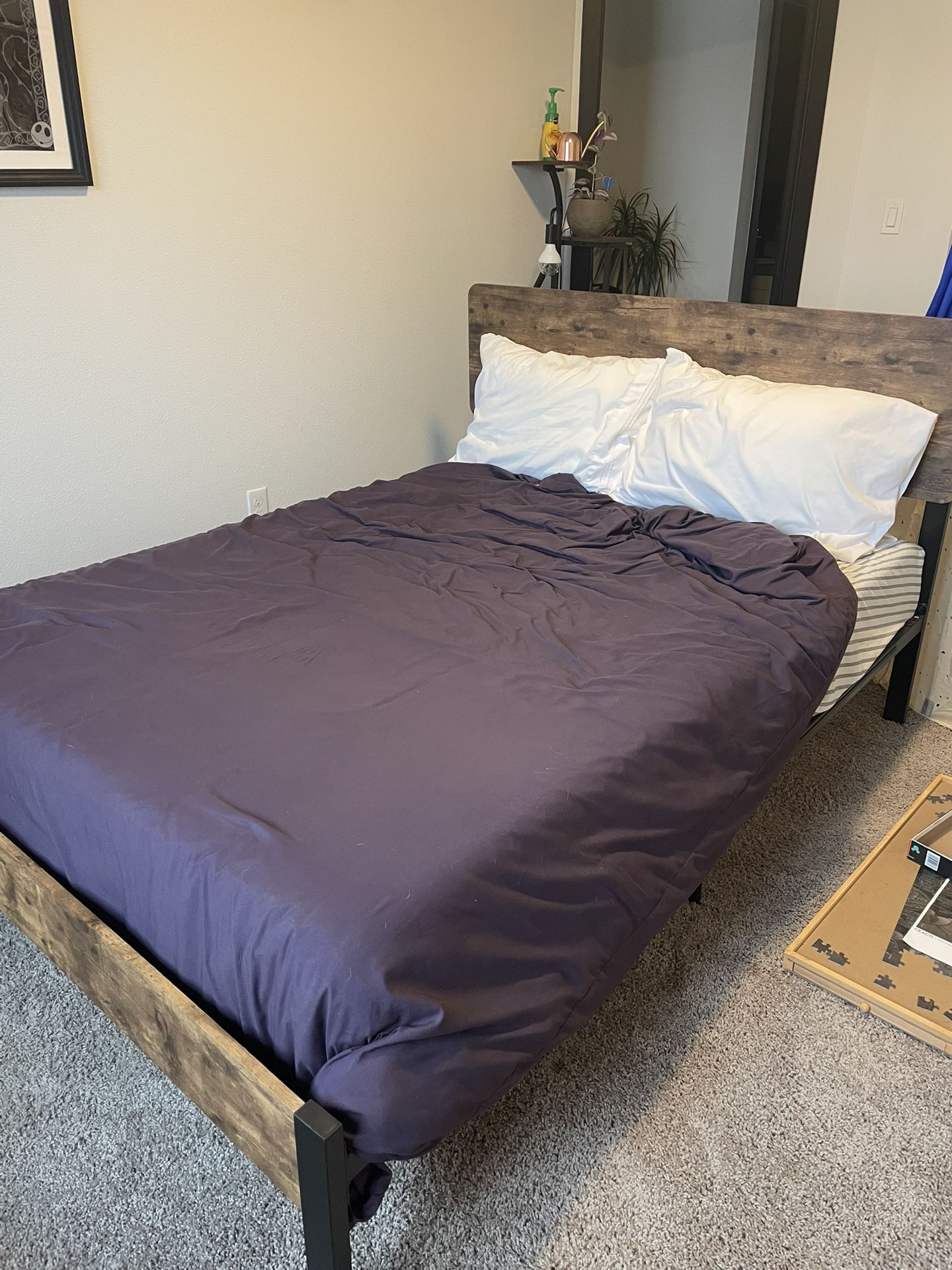 Full Size Bamboo Mattress And Bed Frame