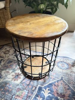 Side table with storage