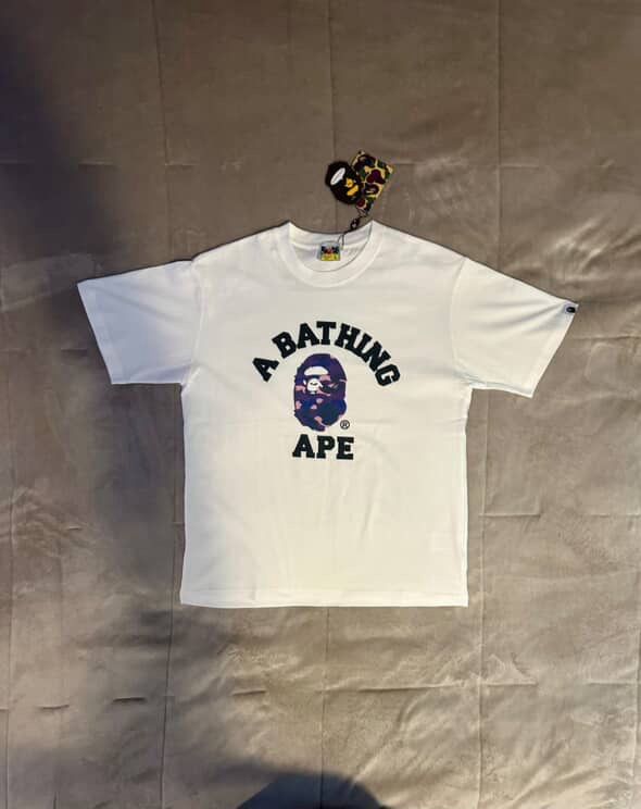 Bape White Short Sleeve T Shirt