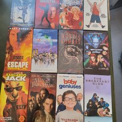 VHS Movie Lot Of 12