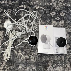 2 Google Nest Camera Wired 