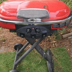 Red Portable Grill