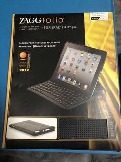 Zagg folio Bluetooth keyboard and case for IPad 2 & 3 gen $25