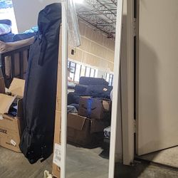 Beauty4U Full Length Mirror Wall Mirror Full Body Dressing Mirror Wall Mounted Hanging for Dorm Home, 50"x 14", (White, Black )$25